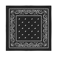 Black Cotton Bandana