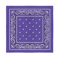 Purple Cotton Bandana