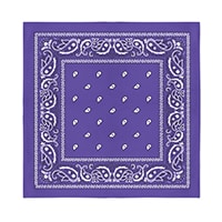Purple Cotton Bandana